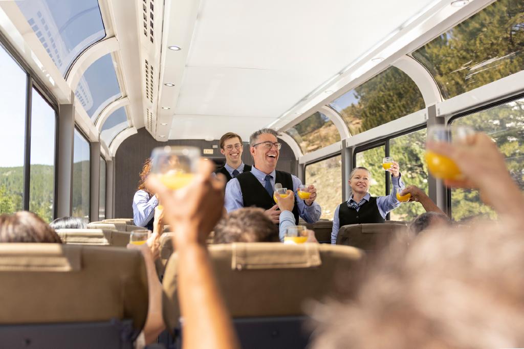 Panoramic dome coach interior