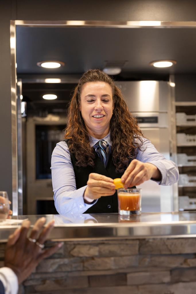 Hosts storytelling onboard