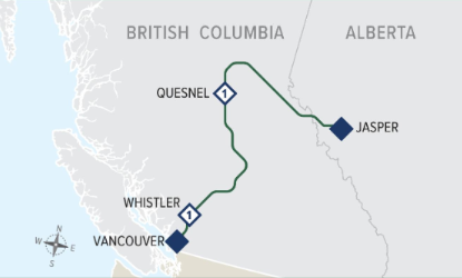 Rainforest to Gold Rush Map