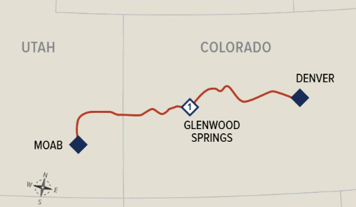 Rockies to the Red Rocks Map
